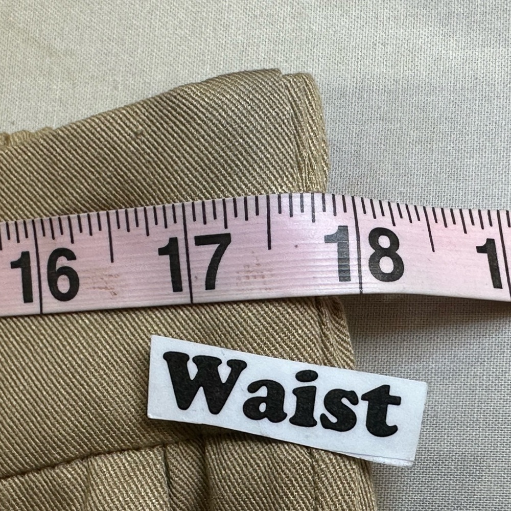 NWOT SIZE M Elegant Wide-Leg Tan Women's Pants - Picture 9 of 13